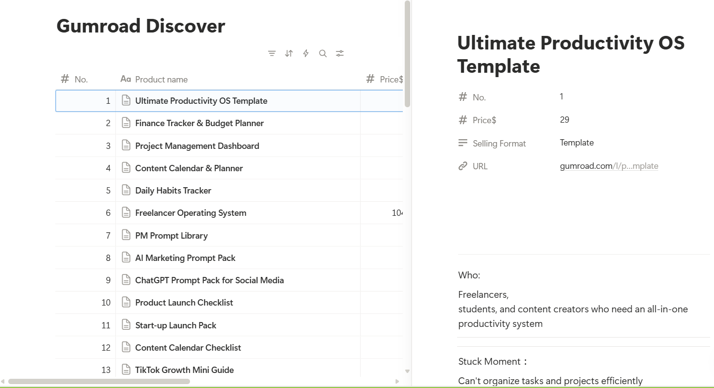Gumroad Discover - Screenshot 3 showing product features and functionality