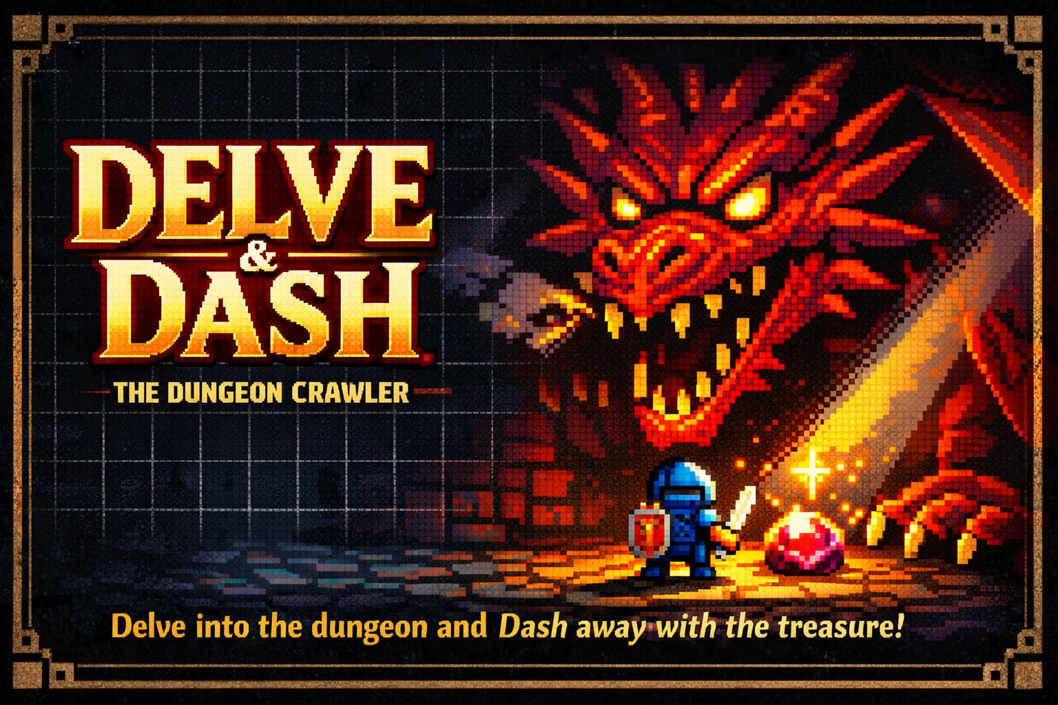 Delve Dash - Product Hunt launch logo and brand identity