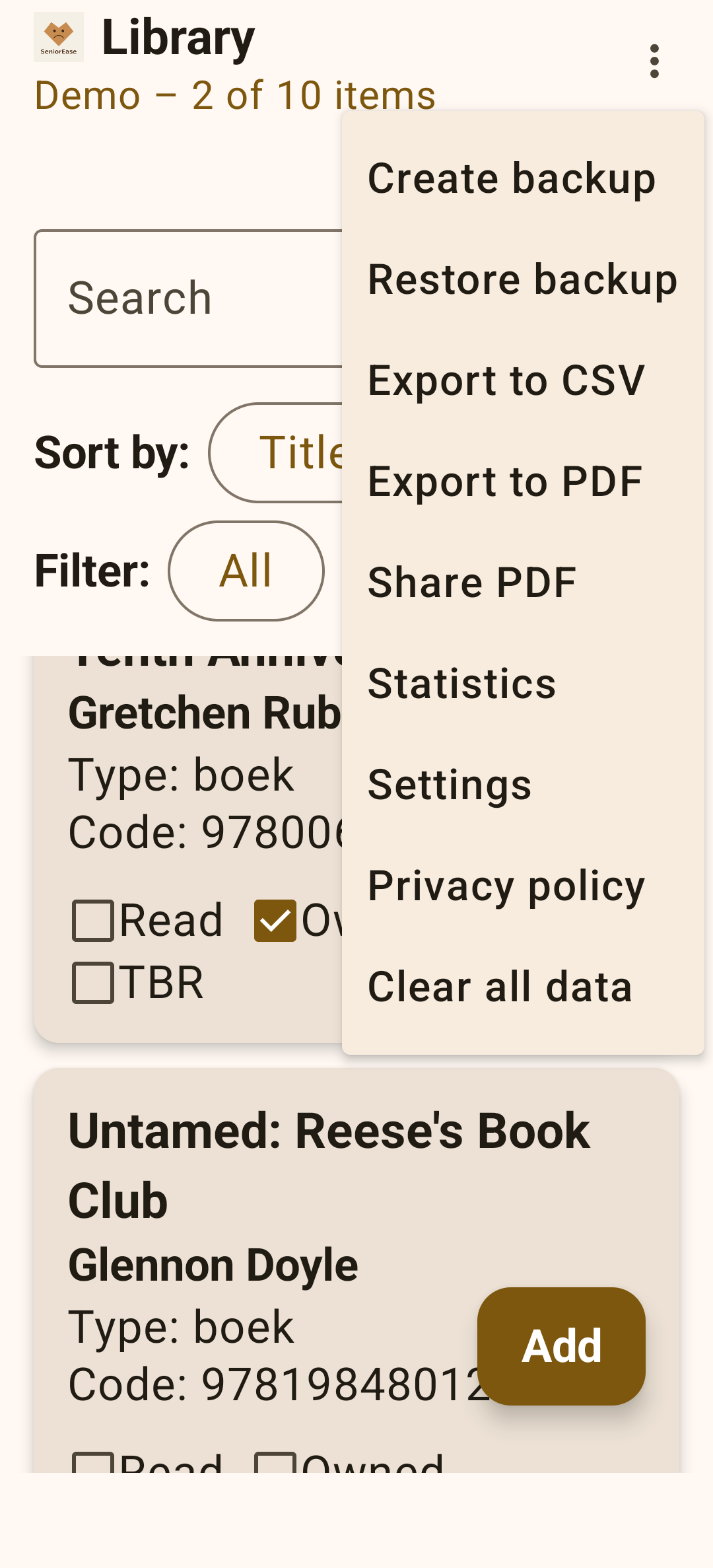 SeniorEase Library  gallery image