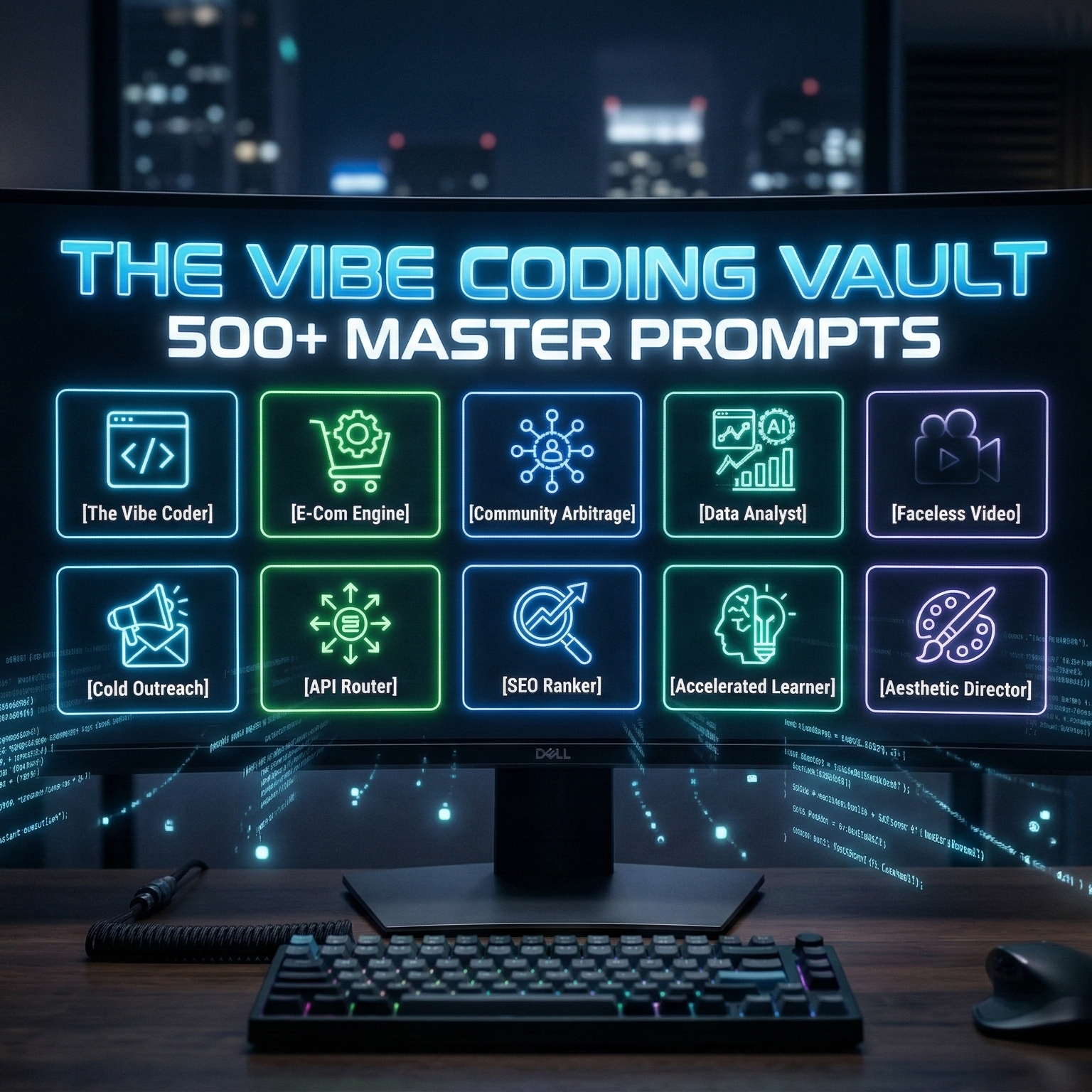 Vibe Coding Vault - Main product screenshot demonstrating key features and user interface