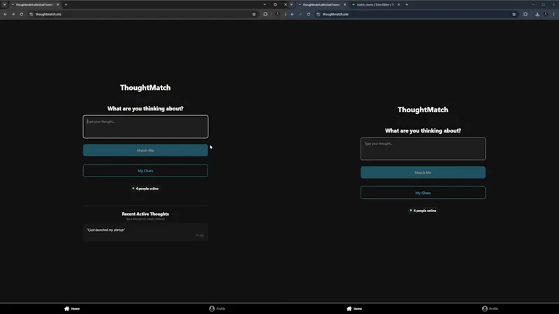 ThoughtMatch screenshot 1 (video preview)