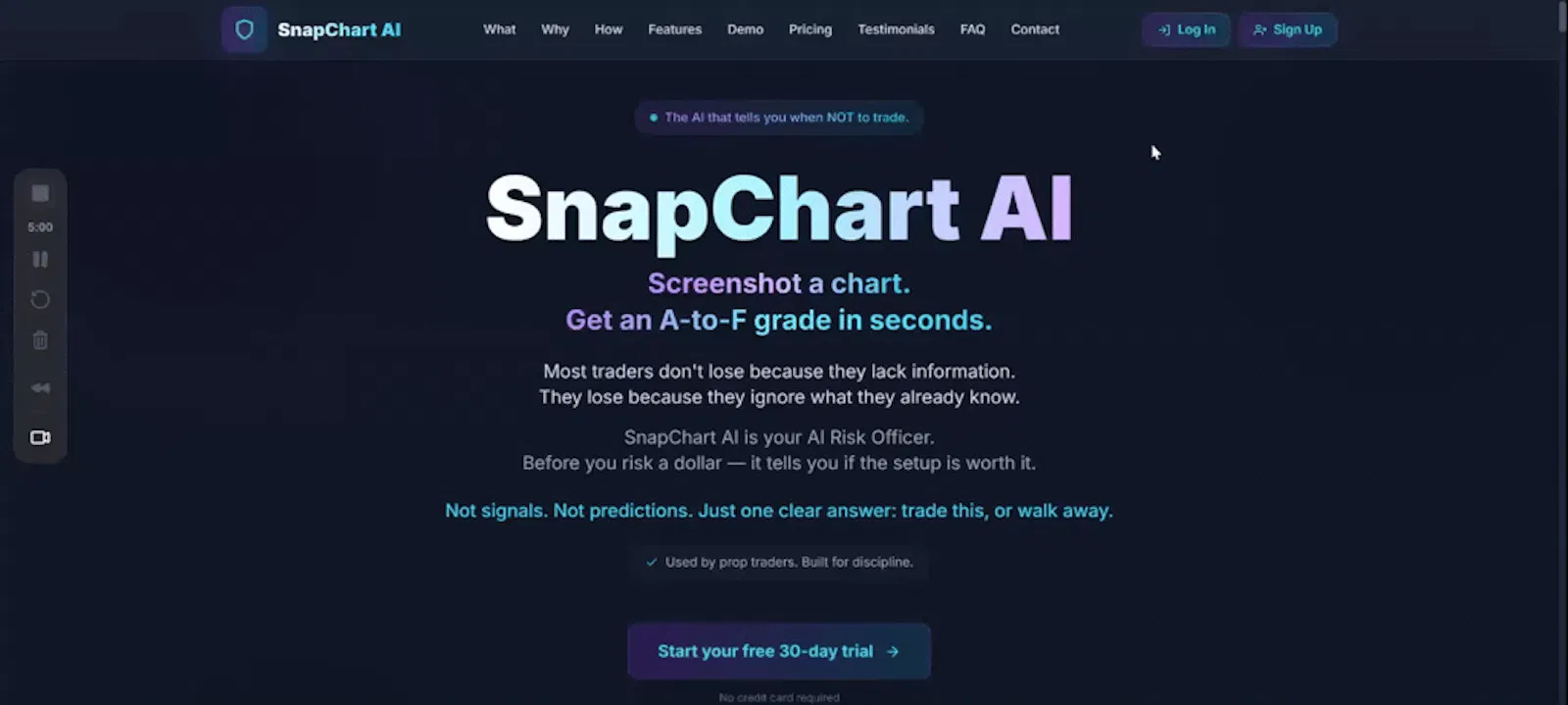 Snap Chart AI screenshot 1 (video preview)