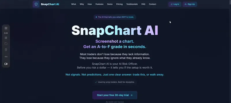 Snap Chart AI screenshot 1 (video preview)