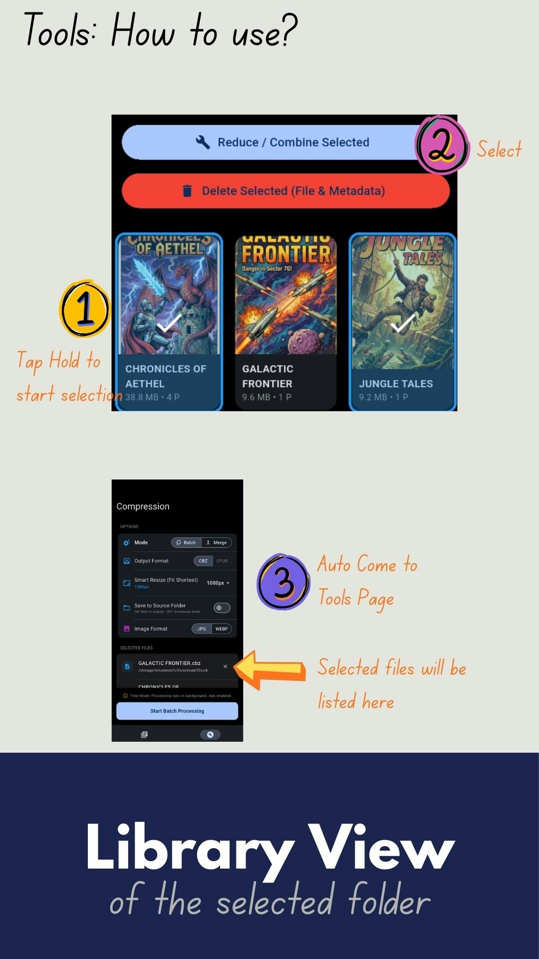 BiblioFuse Comic Reader & Compress - Screenshot 5 showing product features and functionality