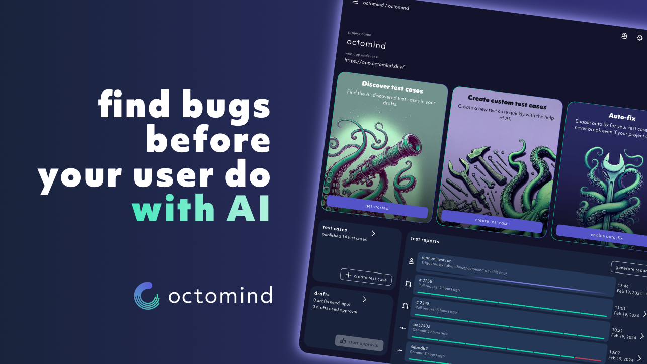 startuptile Octomind-Find bugs before your users do with AI