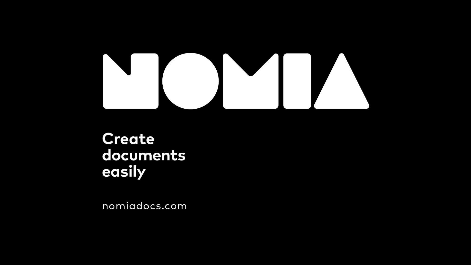 Nomia Document Generator media 2