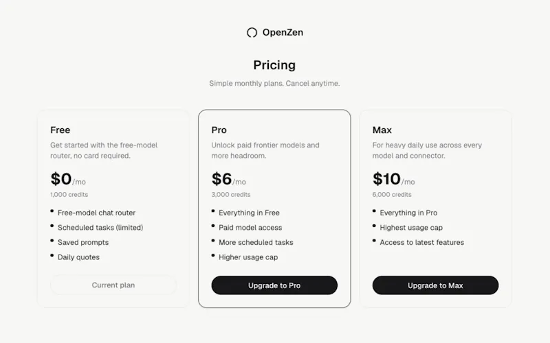 OpenZen screenshot 5