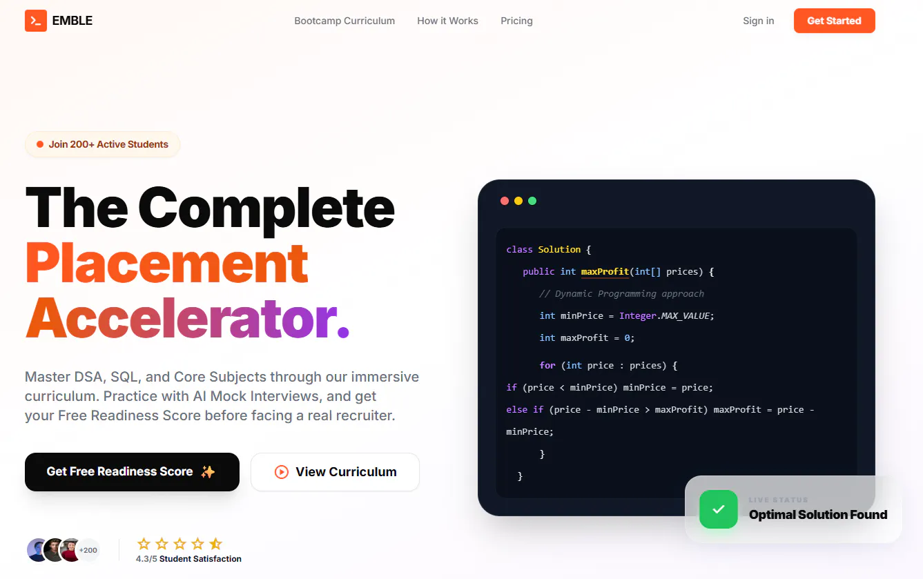EMBLE product banner