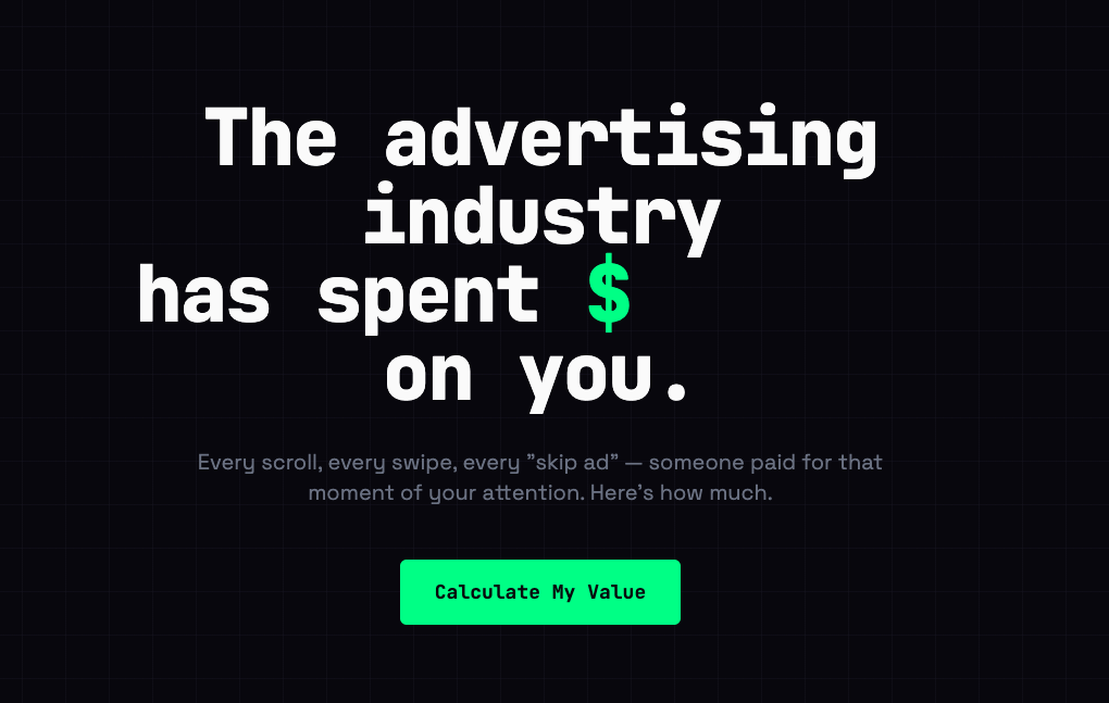 Attention Worth - Product Hunt launch logo and brand identity