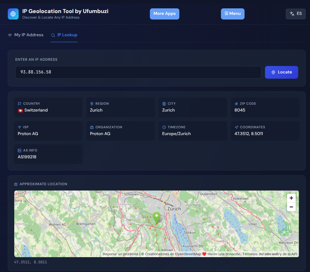 IP Geolocation Tool gallery image