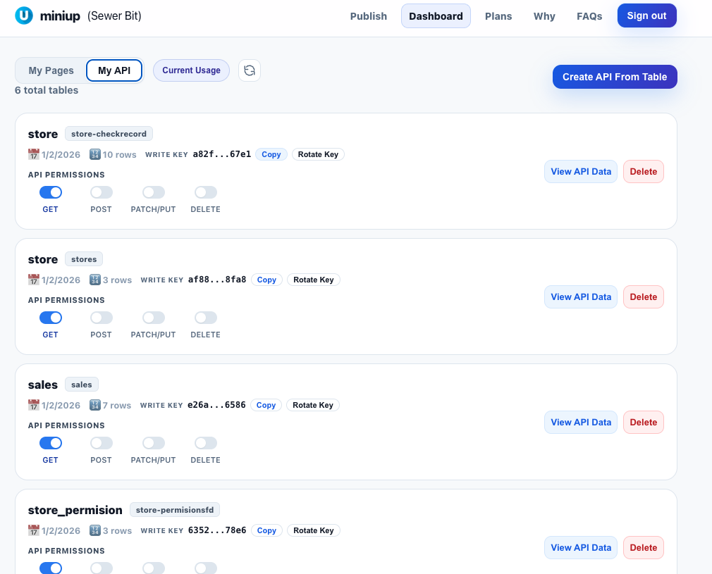 miniup.io - Screenshot 5 showing product features and functionality