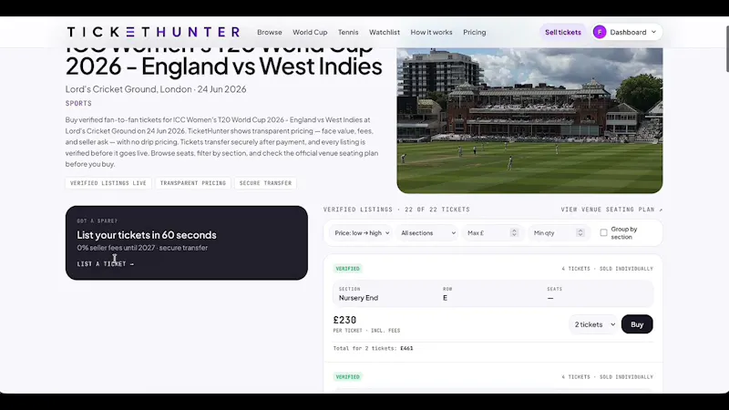 Buy & Sell Tickets — Fan screenshot 1 (video preview)