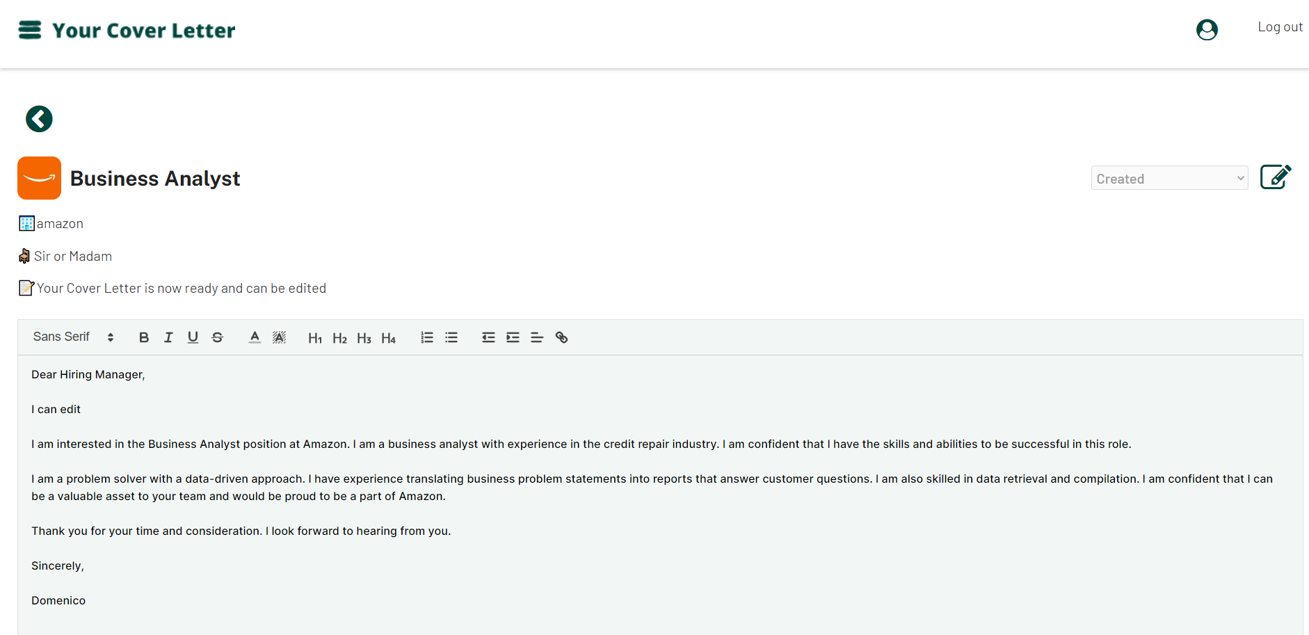 KI -Anschreiben Builder - Beeindrucken Sie Ihren Personalchef.Fällt von der Menge ab. Medien 6