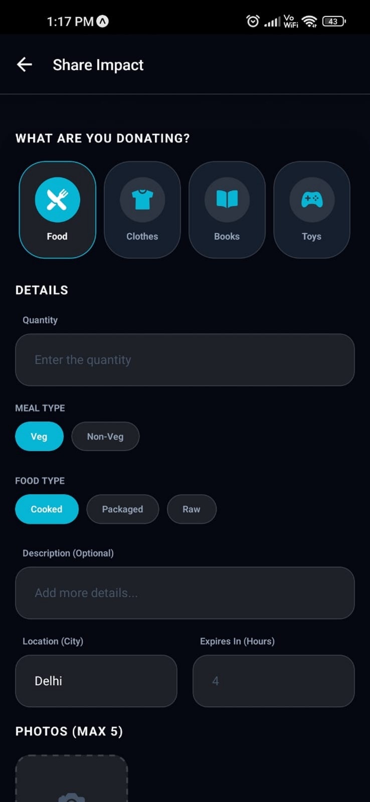 Share Impact  - Screenshot 4 showing product features and functionality