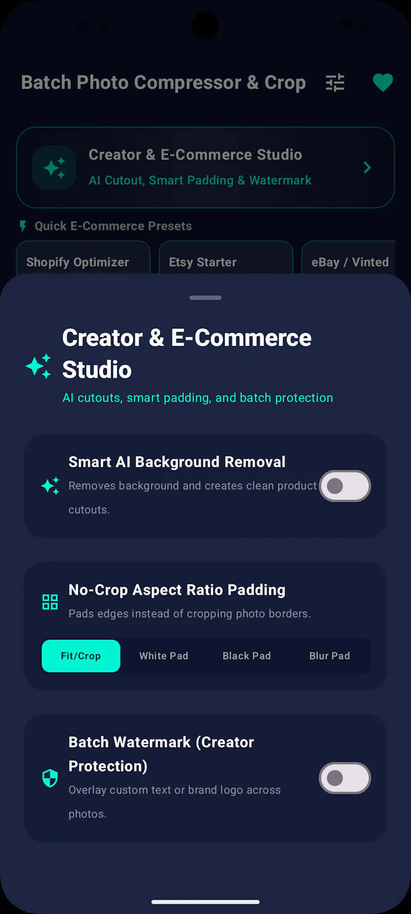 Batch Photo Compressor & Crop screenshot 2