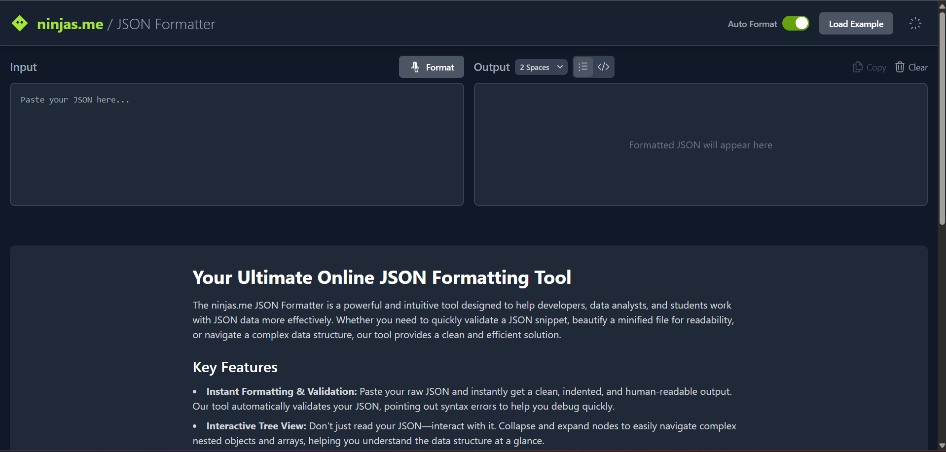 Média ninjas.me - Formateur JSON 1
