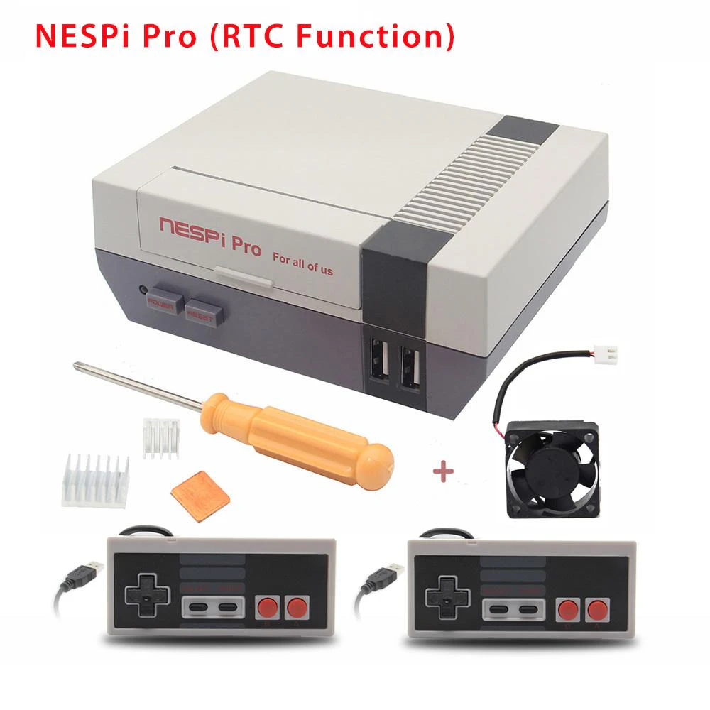 NES FS Style NESPi Pro Case with RTC function for Raspberry Pi 3 Model B+ /3B/2B/B+/A+