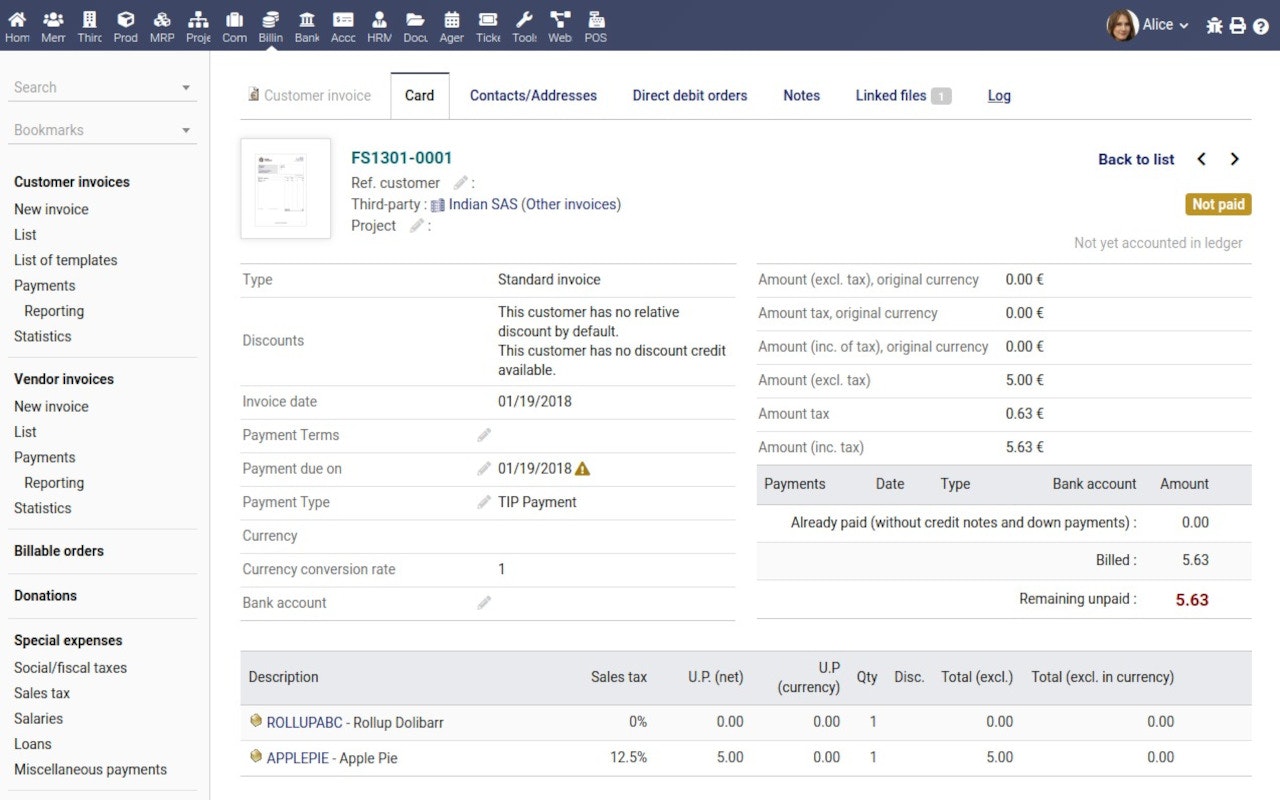 Dolibarr ERP CRM Open Source V19 media 4