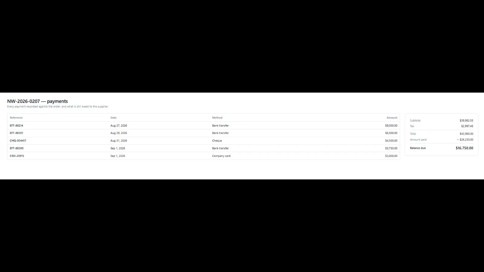 Simple PO Tracker screenshot 3