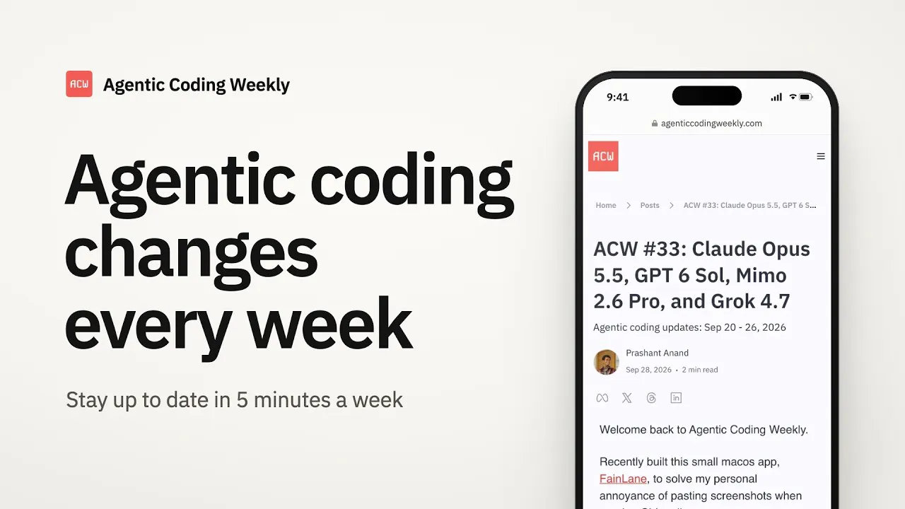 Agentic Coding Weekly gallery image