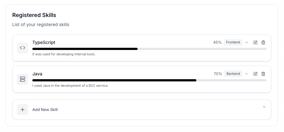 SkillMap - Screenshot 3 showing product features and functionality