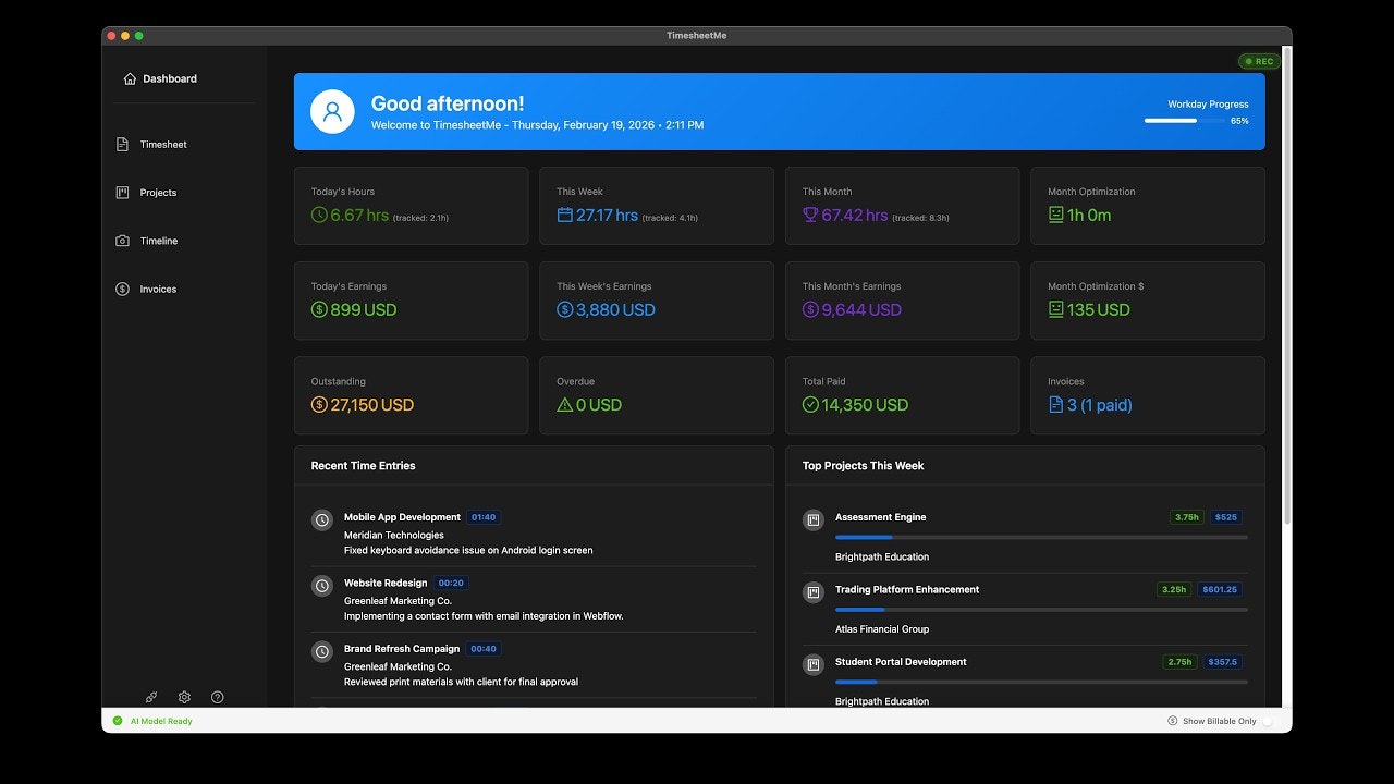 TimesheetMe gallery image