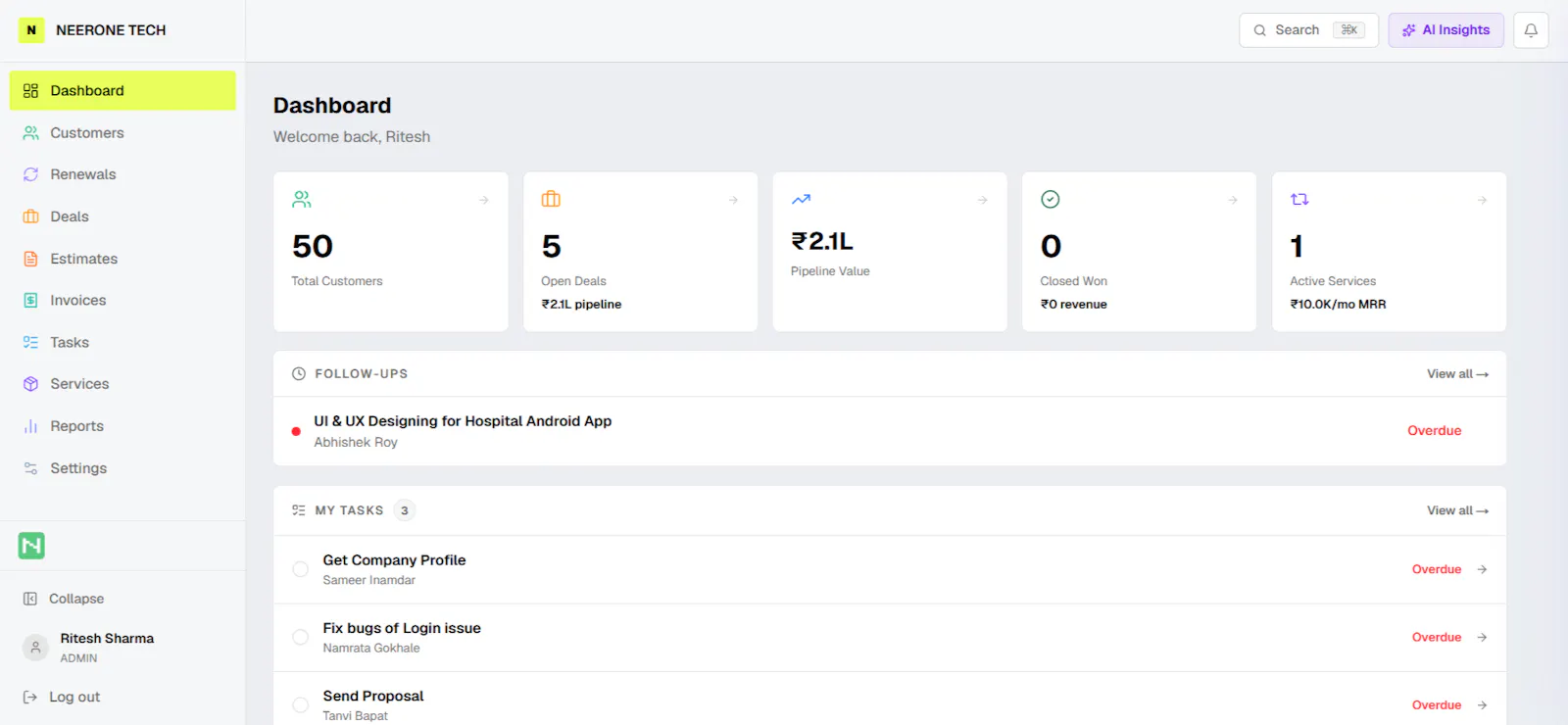 NeerSoft CRM screenshot 3
