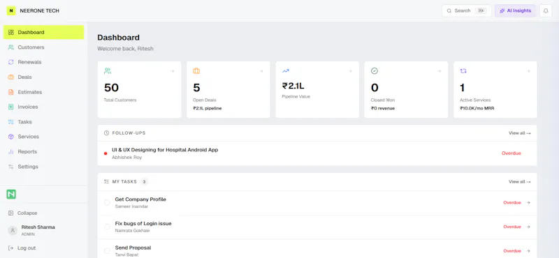NeerSoft CRM screenshot 3