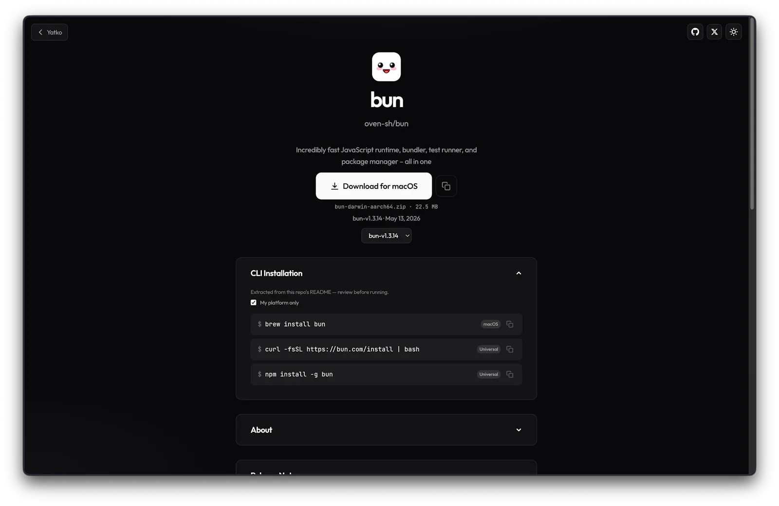 Yatko screenshot 1