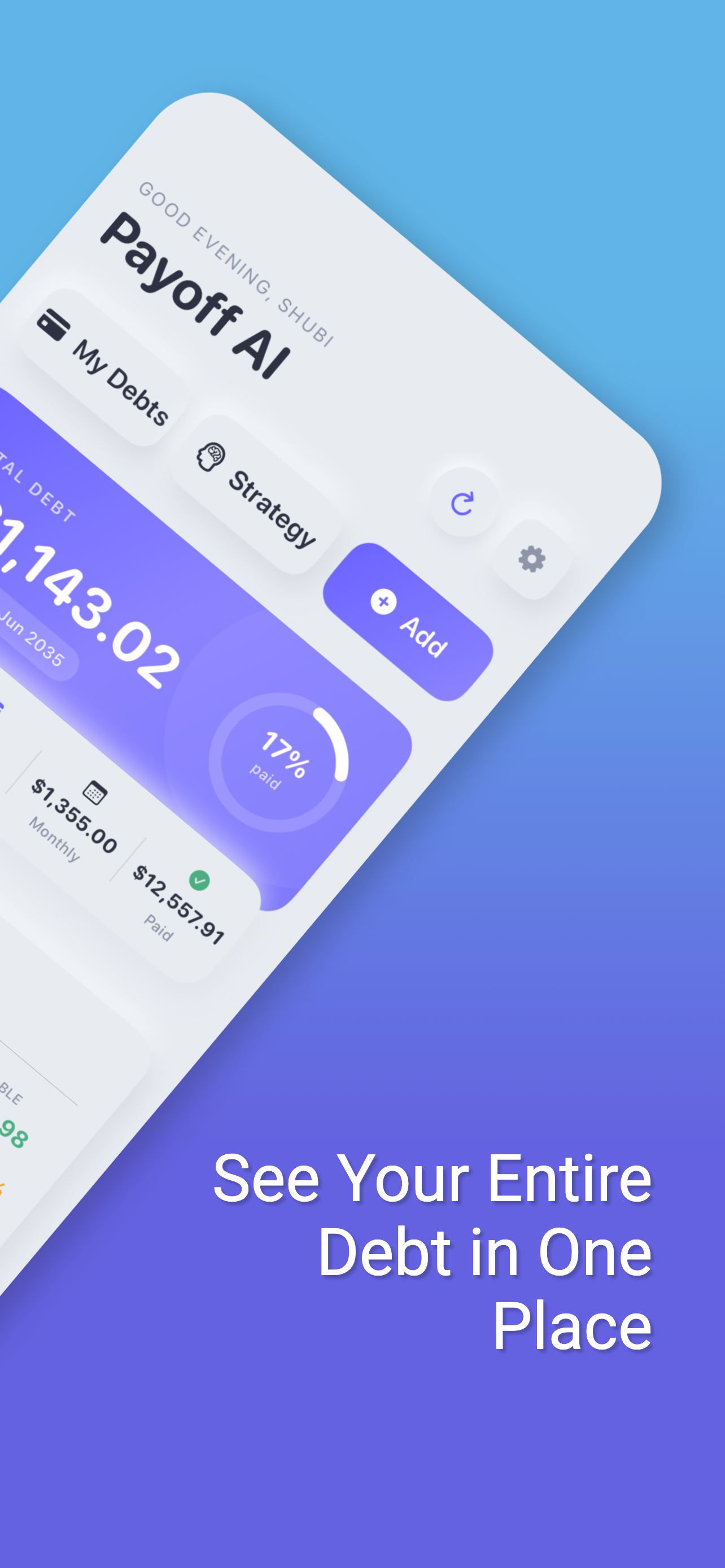 Payoff AI Pro – Private AI Debt Planner - Screenshot 2 showing product features and functionality