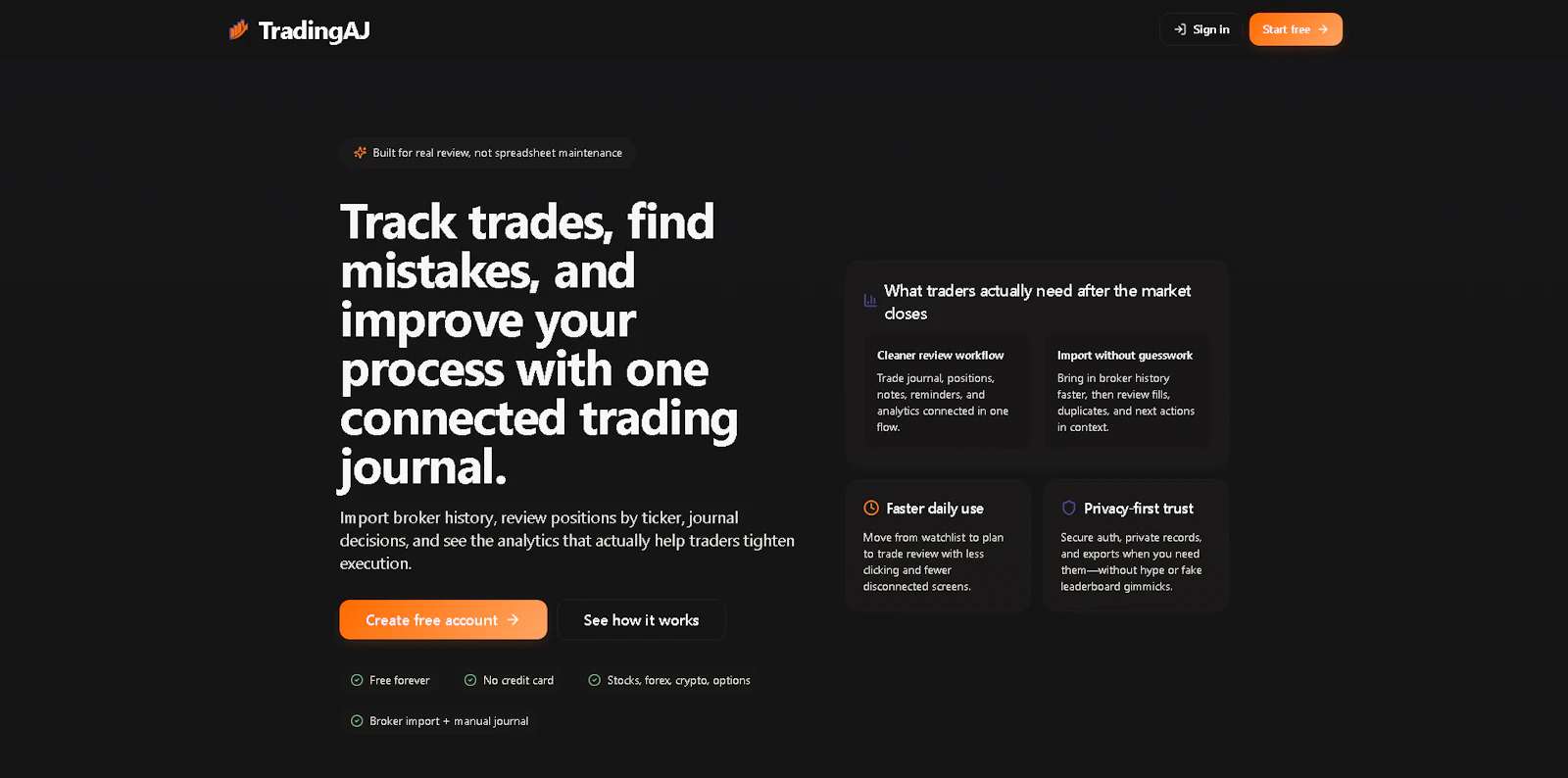 TradingAJ screenshot 1