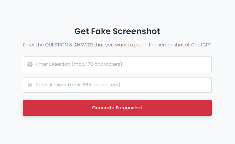 Fakegpt - Создать фальшивые скриншоты CHATGPT медиа 2
