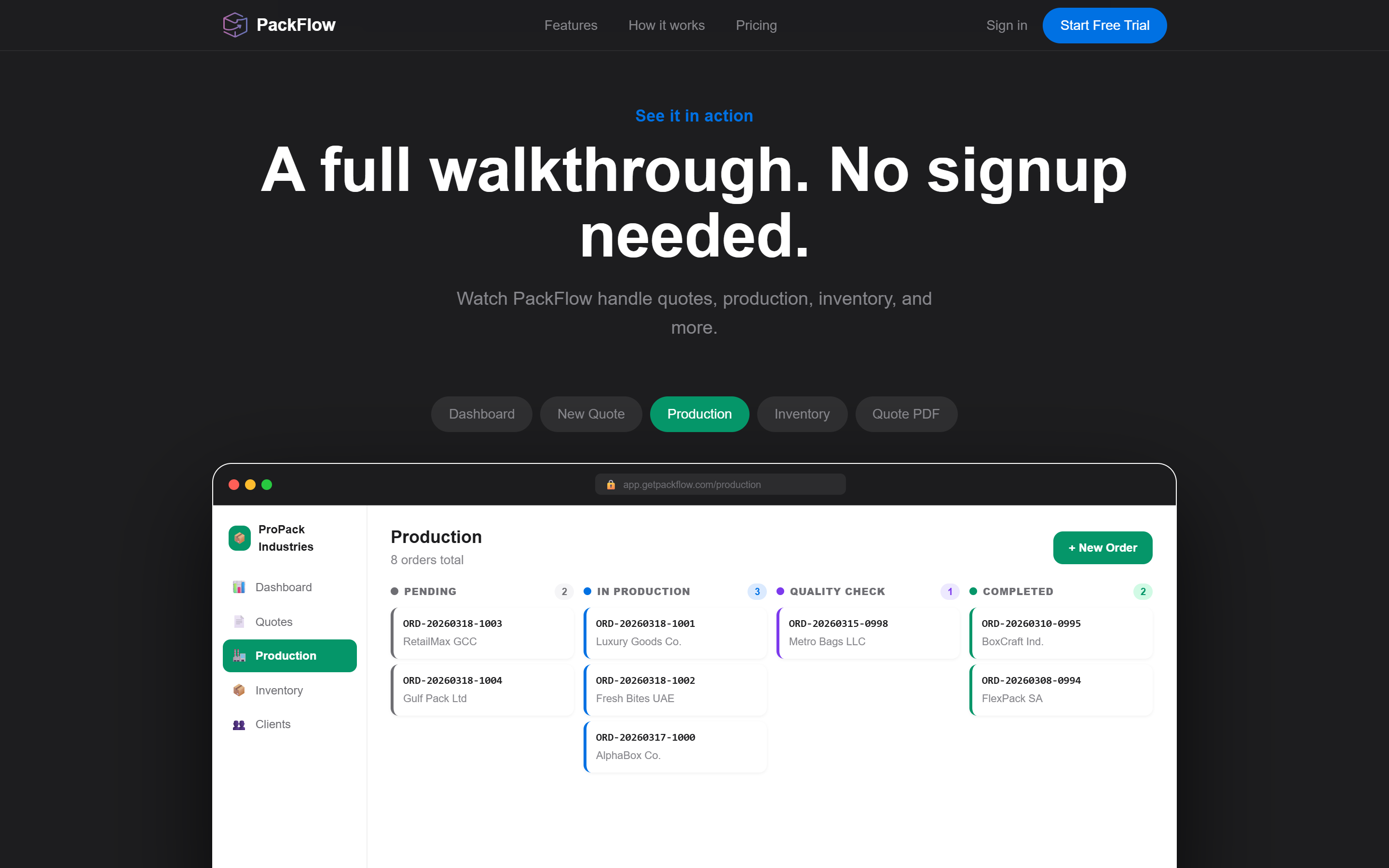 PackFlow gallery image