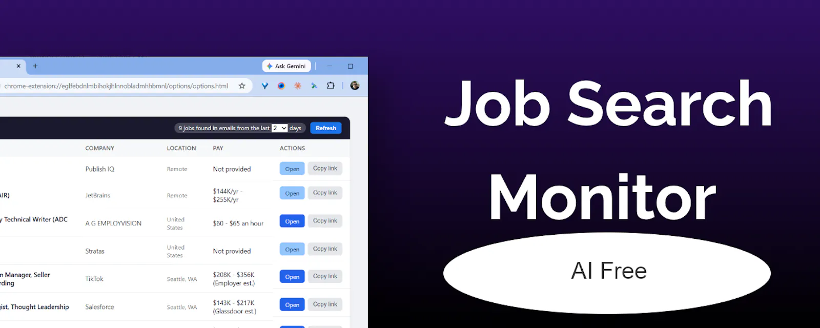 Job Search Monitor screenshot 1