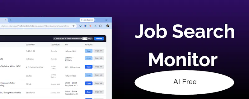 Job Search Monitor screenshot 1