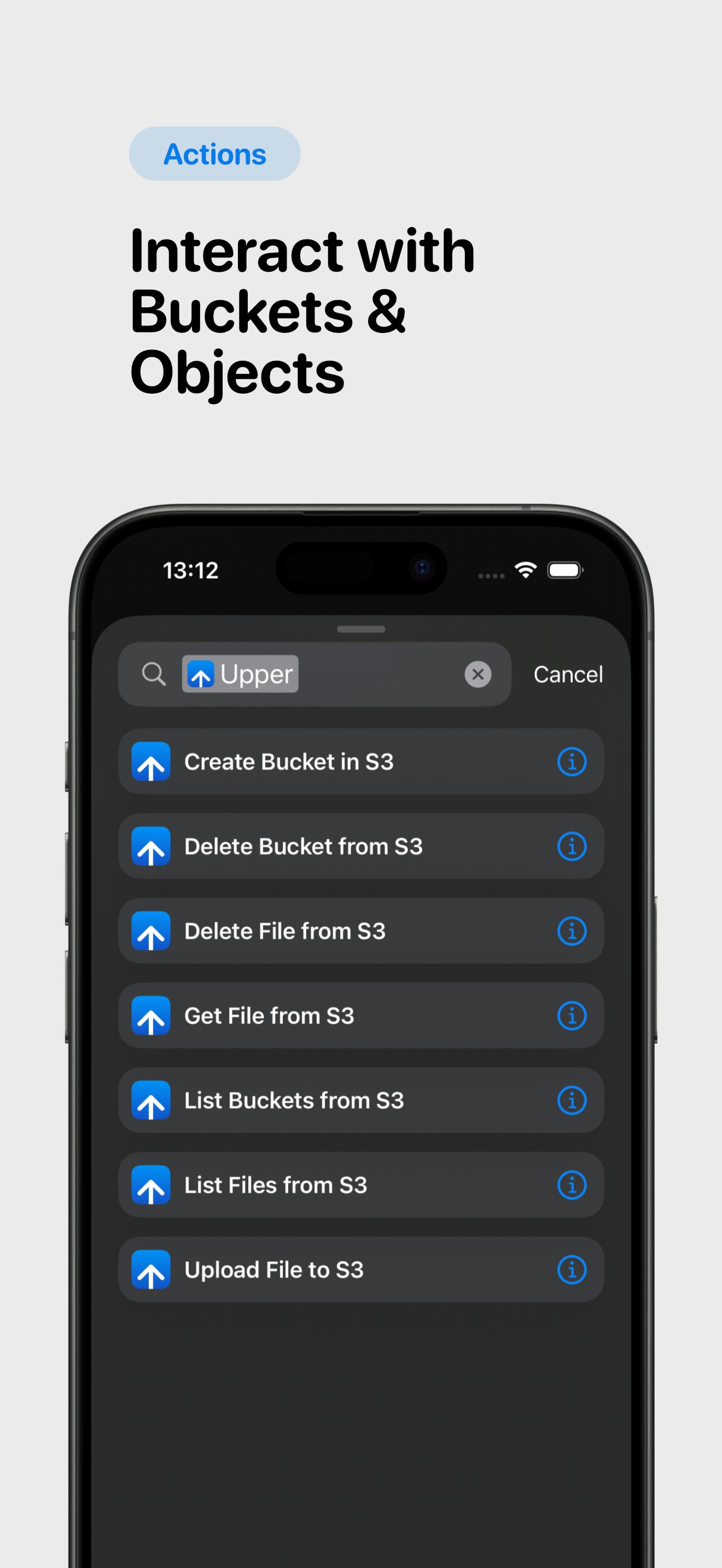Upper - S3 Actions in Apple Shortcuts media 3