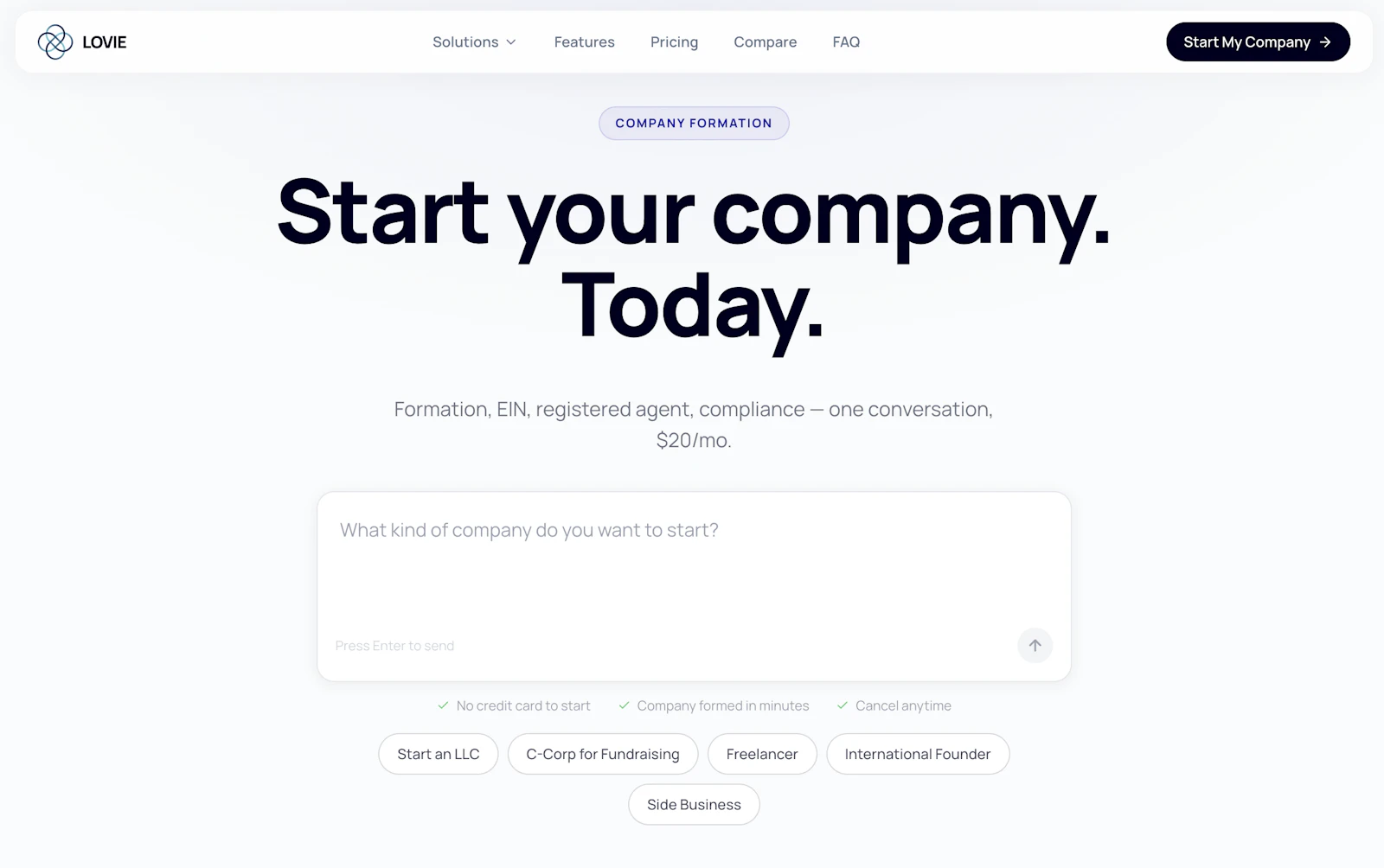 Lovie Formation - Incorporation MCP screenshot 4