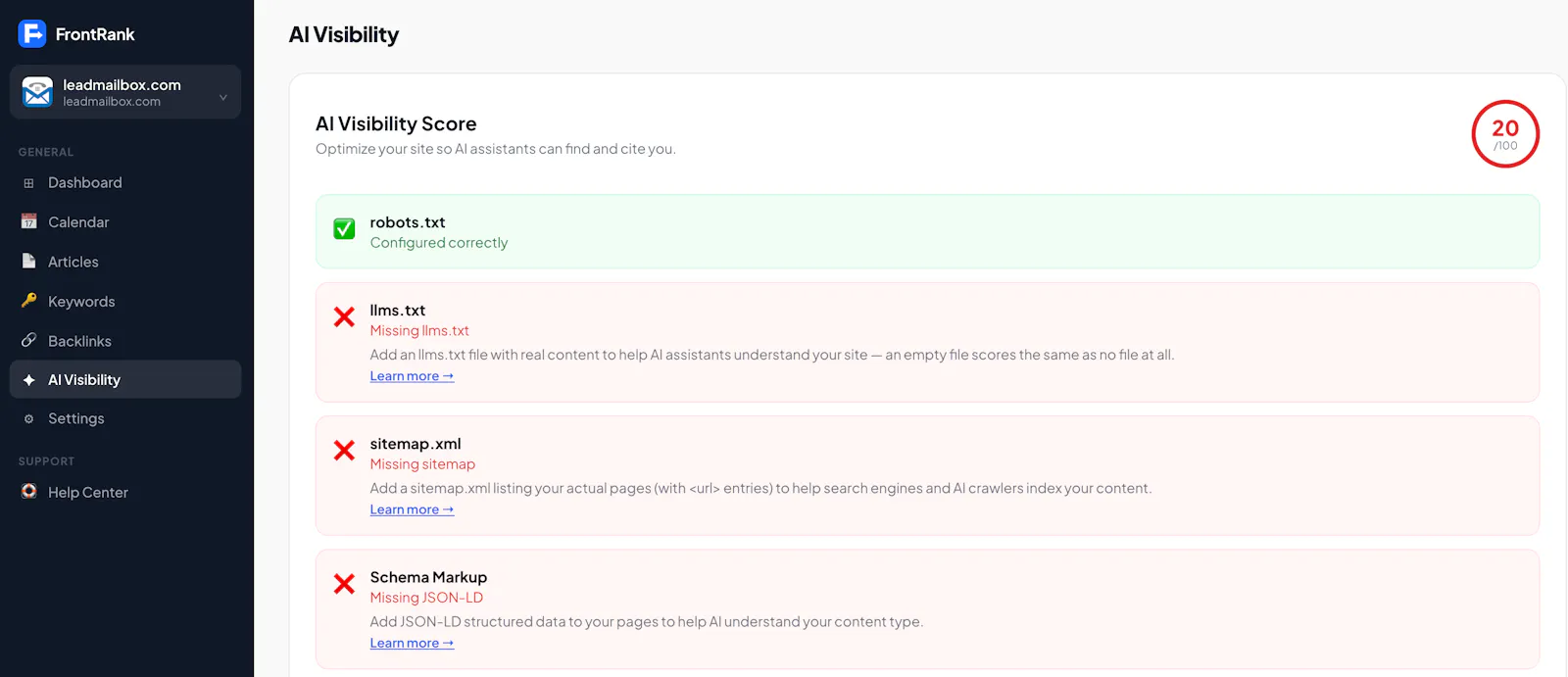 FrontRank screenshot 4