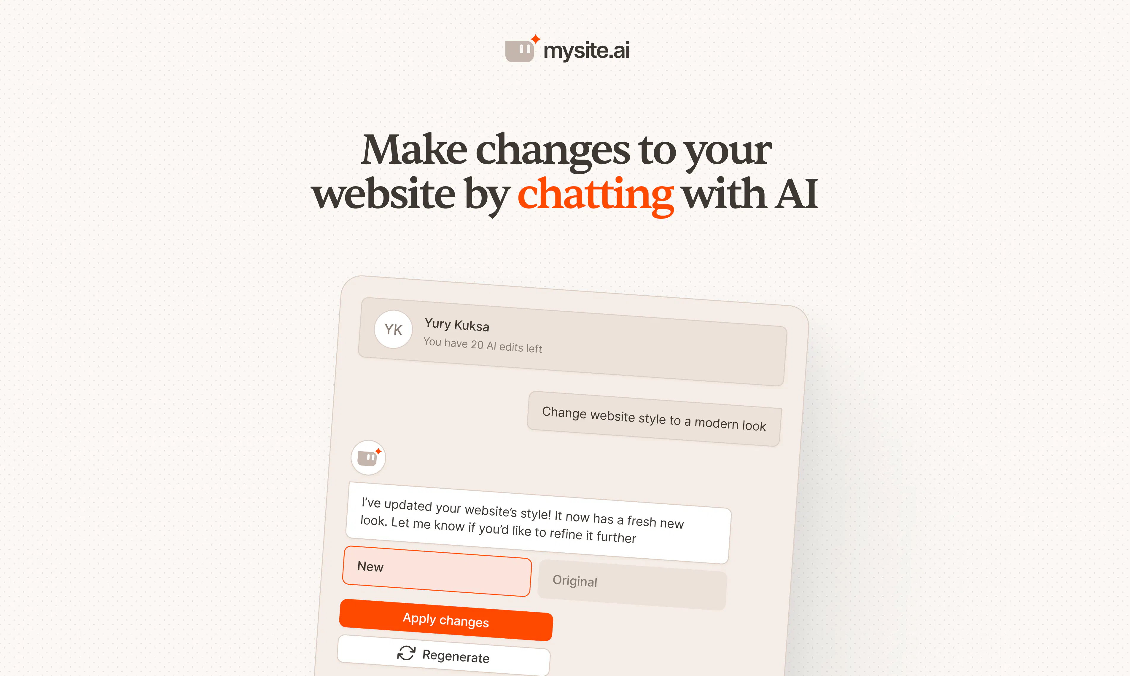 mysite.ai: AI that builds your website & gets leads | Product Hunt