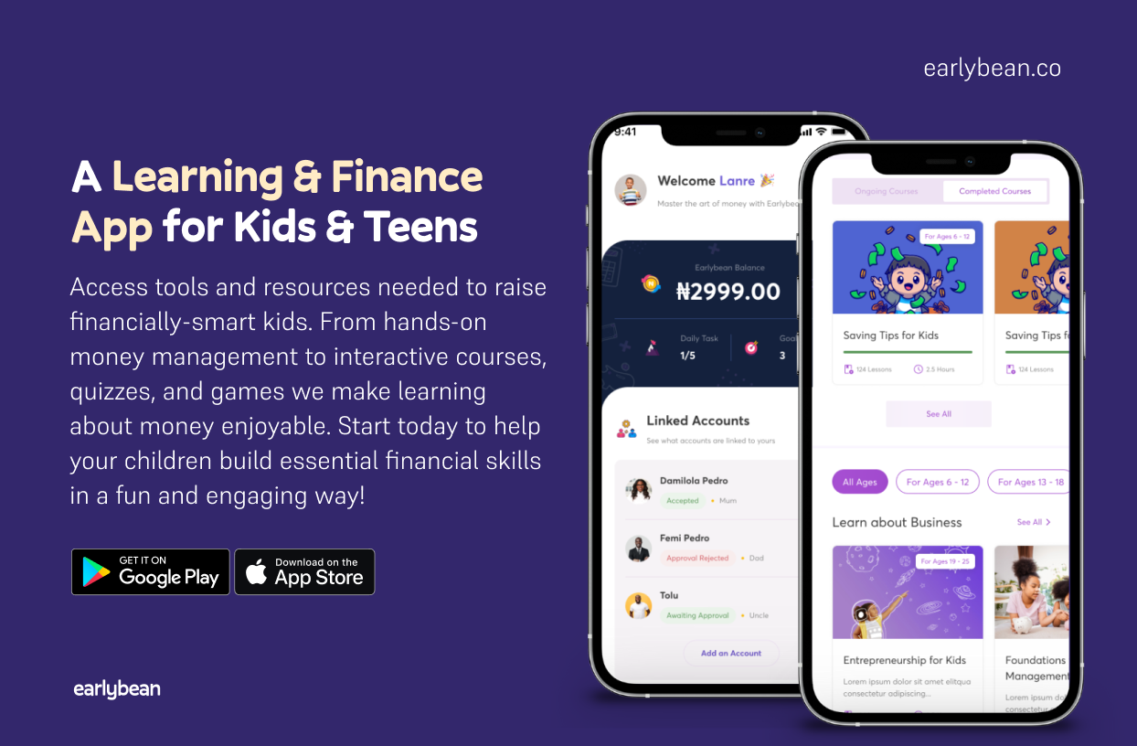 startuptile Earlybean-Learning-Focused Savings App for Kids & Teens