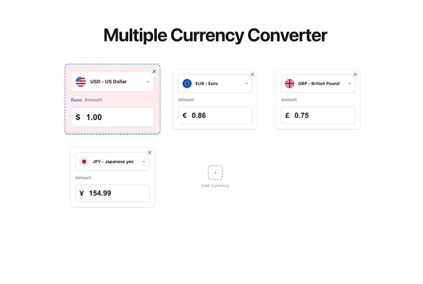Multiple Currency Converter gallery image