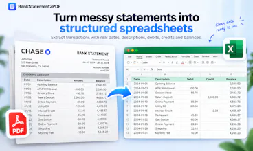Bank Statement PDF to Excel Converter gallery image