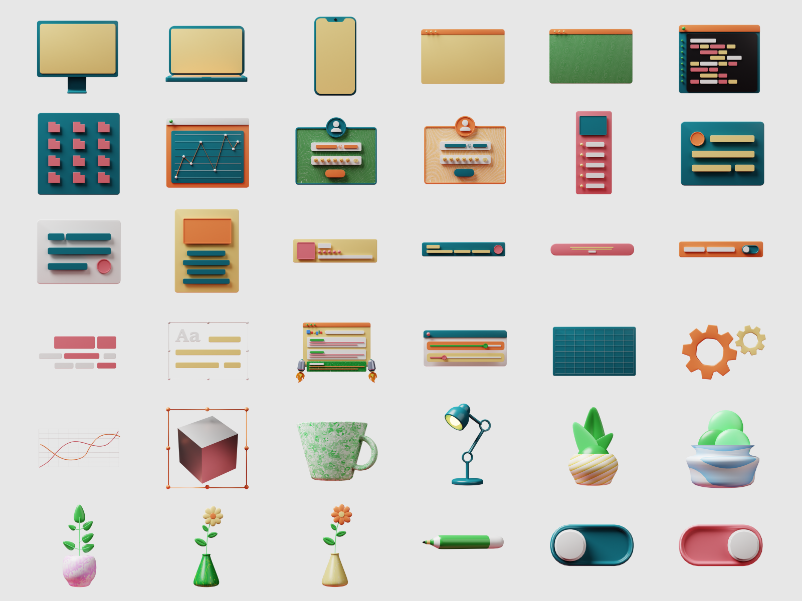 Média Illustration d'interface utilisateur 3D: vibrations d'été 7