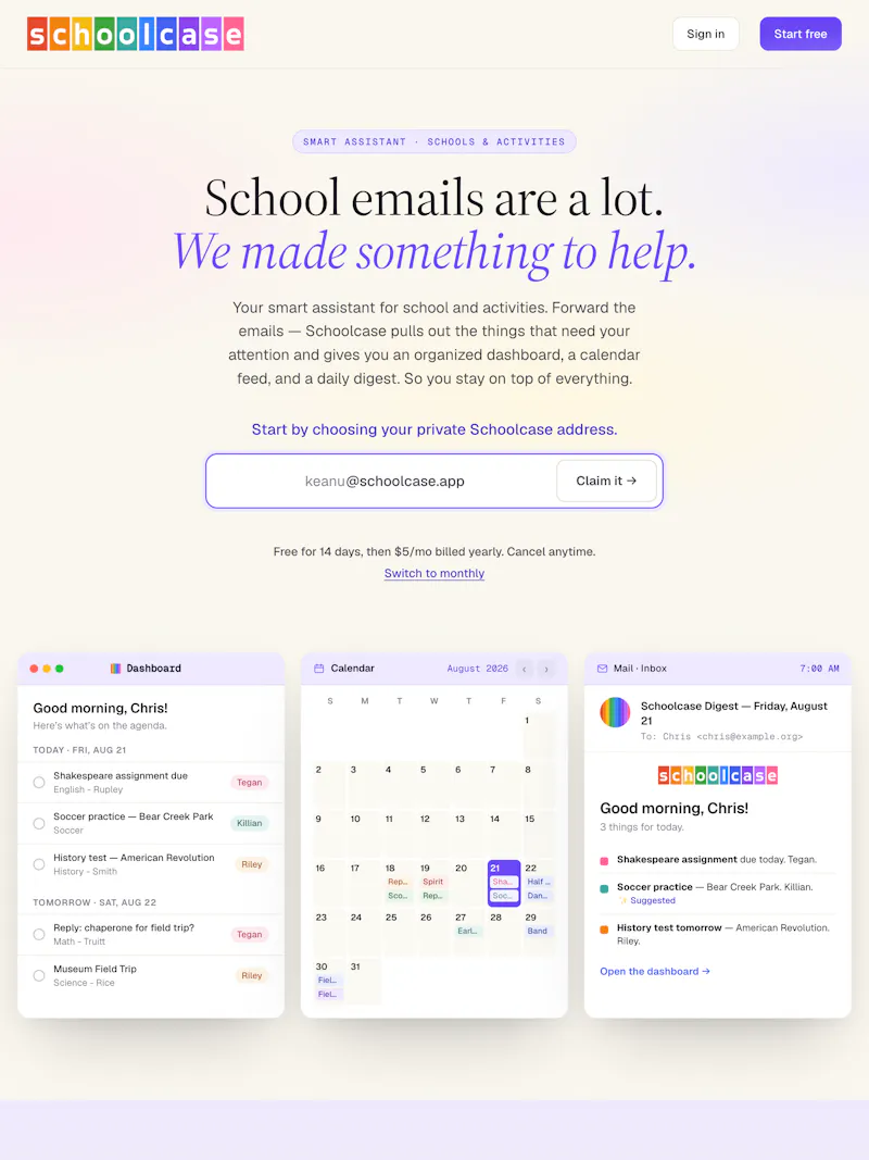 Schoolcase screenshot 2