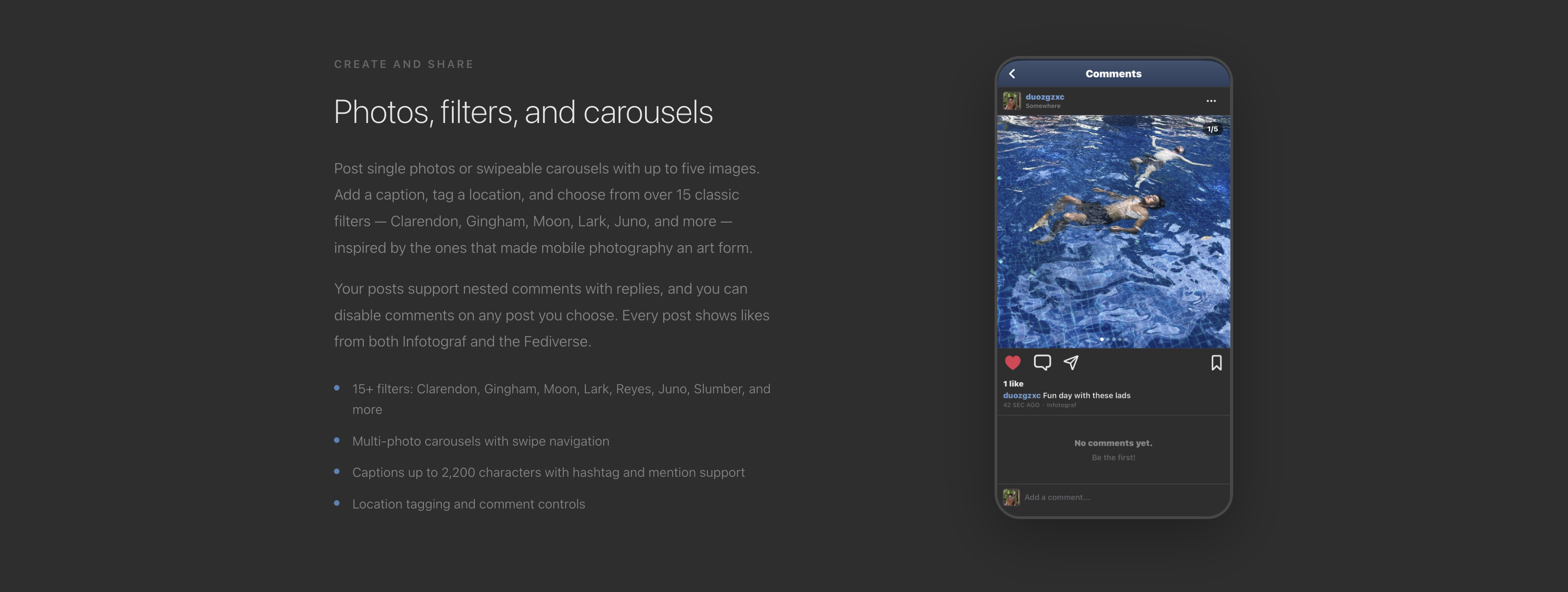 Infotograf — Safe, Simple Photo Sharing gallery image