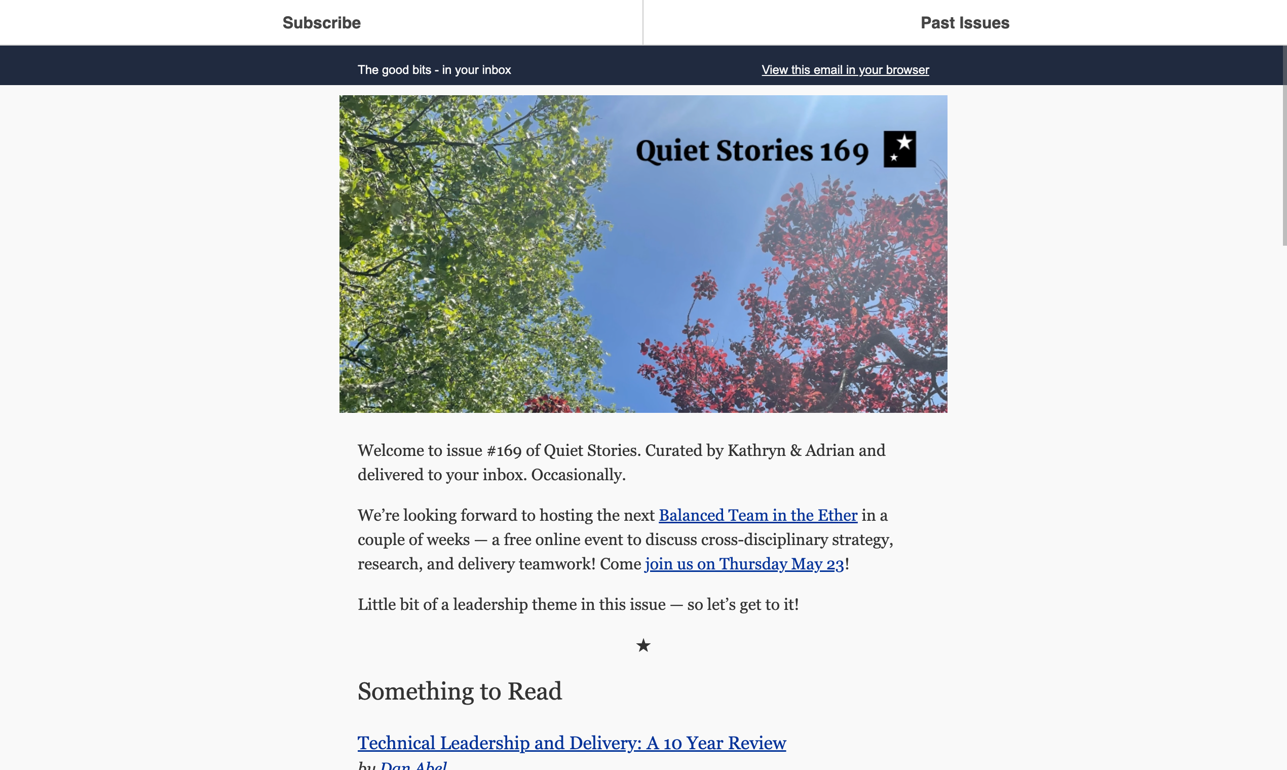 Histórias tranquilas Newsletter media 9