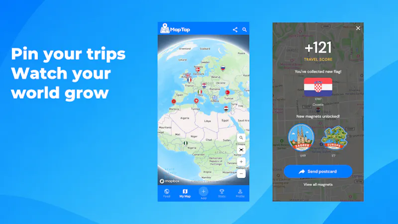 MapTap - Travel Collection & Journal screenshot 1