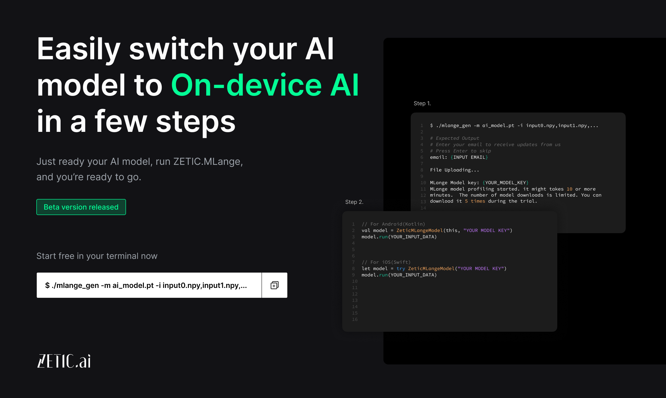 startuptile ZETIC.MLange-Easily Switch Your AI Model to On-Device AI