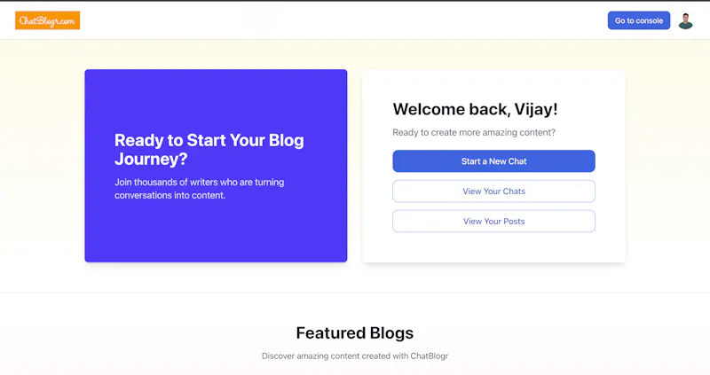 Chat to Blog screenshot 2