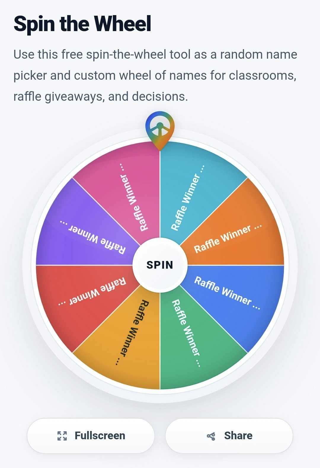 Spin the Wheel gallery image